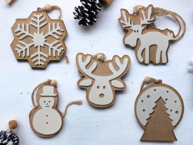 Snow Charms (Set of five)